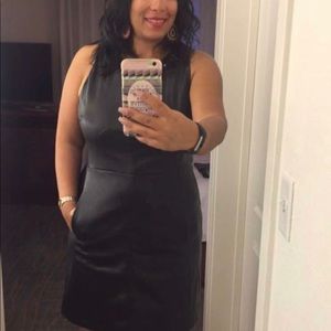 Black “Leather look” dress